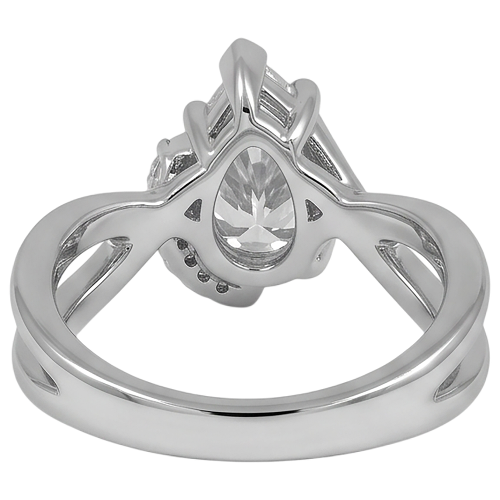 Natural Diamond Ring 2.70ct - White Gold 14K