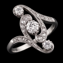 Natural Diamond Ring 2.75ct - White Gold 14K
