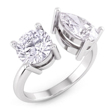 Natural Diamond Ring 2ct - White Gold 14K