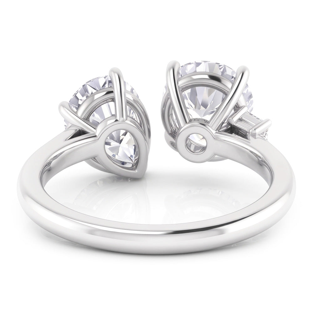 Natural Diamond Ring 2ct - White Gold 14K