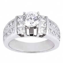 Natural Diamond Ring 3.01ct - White Gold 14K