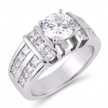 Natural Diamond Ring 3.01ct - White Gold 14K