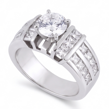 Natural Diamond Ring 3.01ct - White Gold 14K