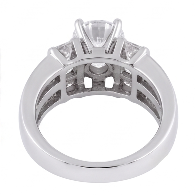 Natural Diamond Ring 3.01ct - White Gold 14K
