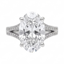 Natural Diamond Ring 3.40ct - White Gold 14K