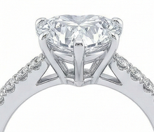 Natural Diamond Ring 3.50ct - White Gold 14K