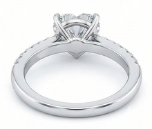 Natural Diamond Ring 3.50ct - White Gold 14K