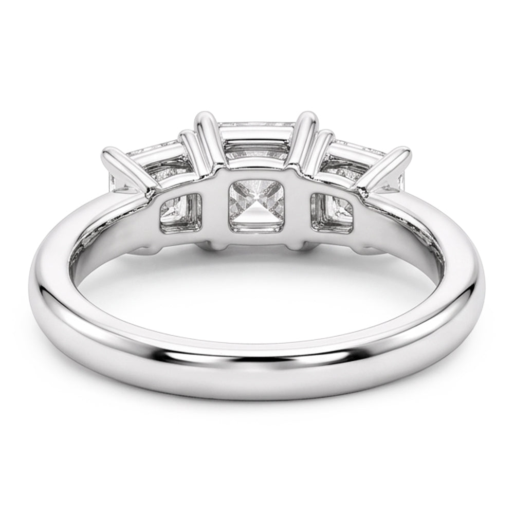 Natural Diamond Ring 3.50ct - White Gold 14K