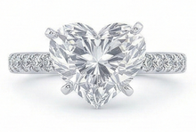Natural Diamond Ring 3.50ct - White Gold 14K