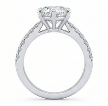 Natural Diamond Ring 3.50ct - White Gold 14K