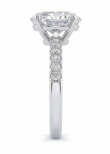 Natural Diamond Ring 3.50ct - White Gold 14K
