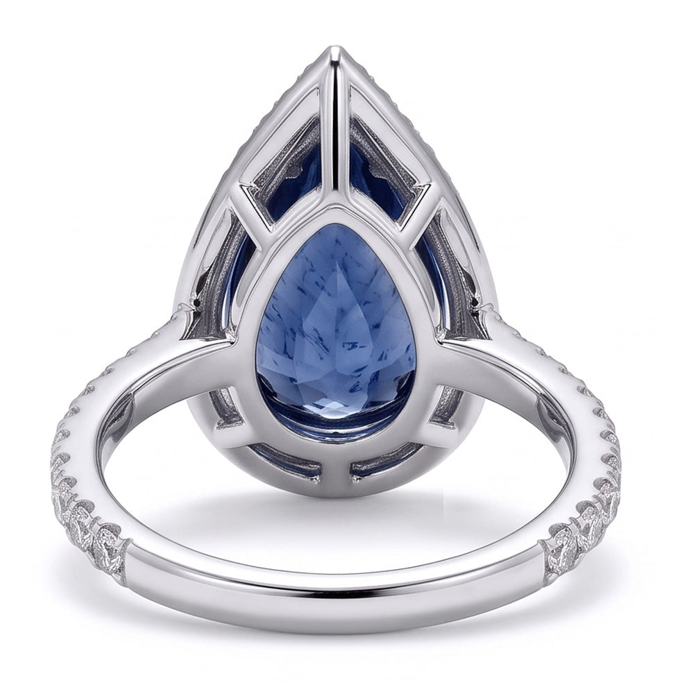 Natural Diamond Ring 3.75ct - White Gold 14K