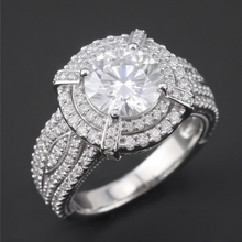 Natural Diamond Ring 3ct - White Gold 14K