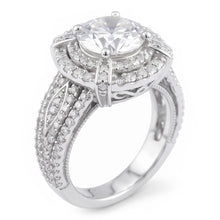 Natural Diamond Ring 3ct - White Gold 14K