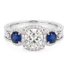 Natural Diamond Ring 3ct - White Gold 14K