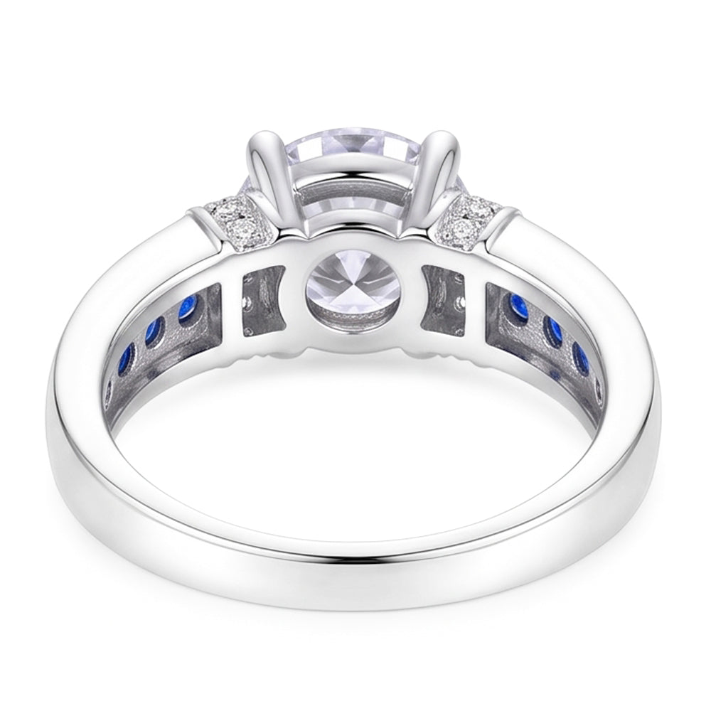 Natural Diamond Ring 3ct - White Gold 14K