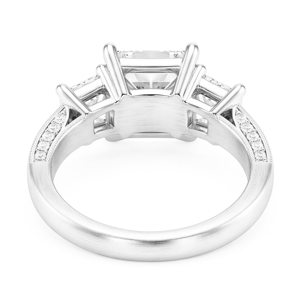 Natural Diamond Ring 4.30ct - White Gold 14K