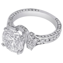 Natural Diamond Ring 4.75ct - White Gold 14K