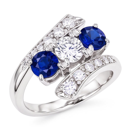 Natural Diamond Ring 4ct - White Gold 14K