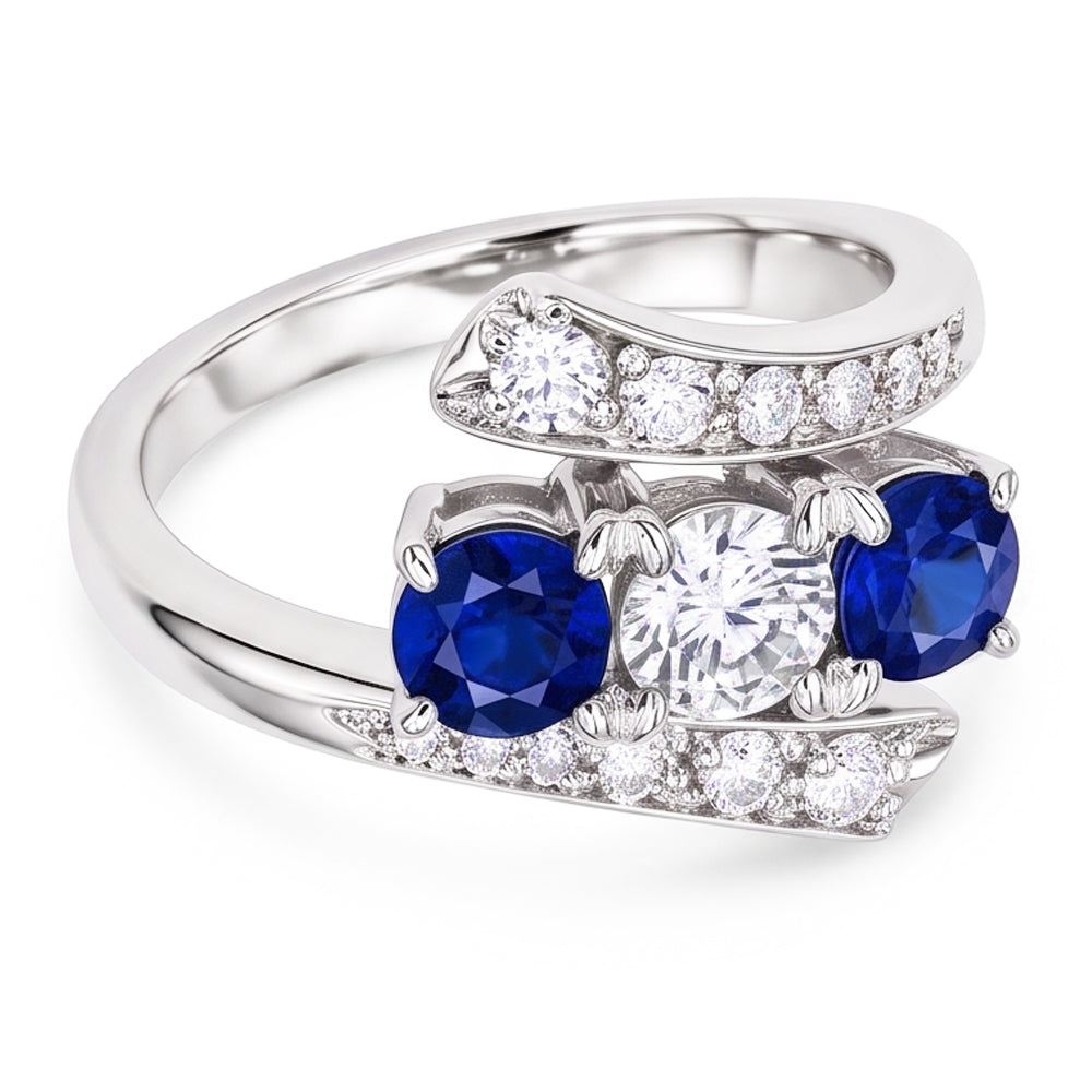 Natural Diamond Ring 4ct - White Gold 14K
