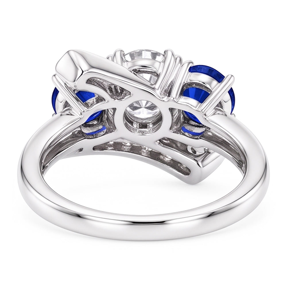 Natural Diamond Ring 4ct - White Gold 14K