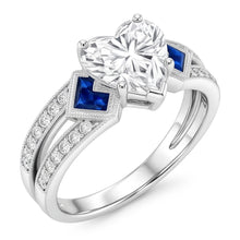 Natural Diamond Ring 6.50ct - White Gold 14K