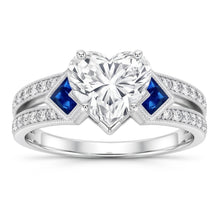 Natural Diamond Ring 6.50ct - White Gold 14K
