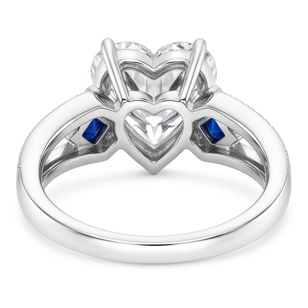 Natural Diamond Ring 6.50ct - White Gold 14K