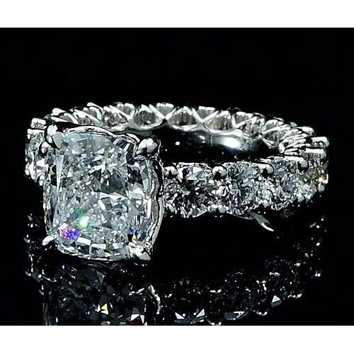 Natural Diamond Ring 6 Carats Prong Setting Women Jewelry New