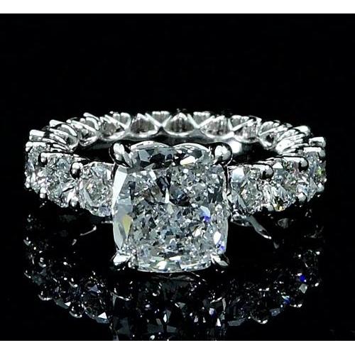 Natural Diamond Ring 6 Carats Prong Setting Women Jewelry New
