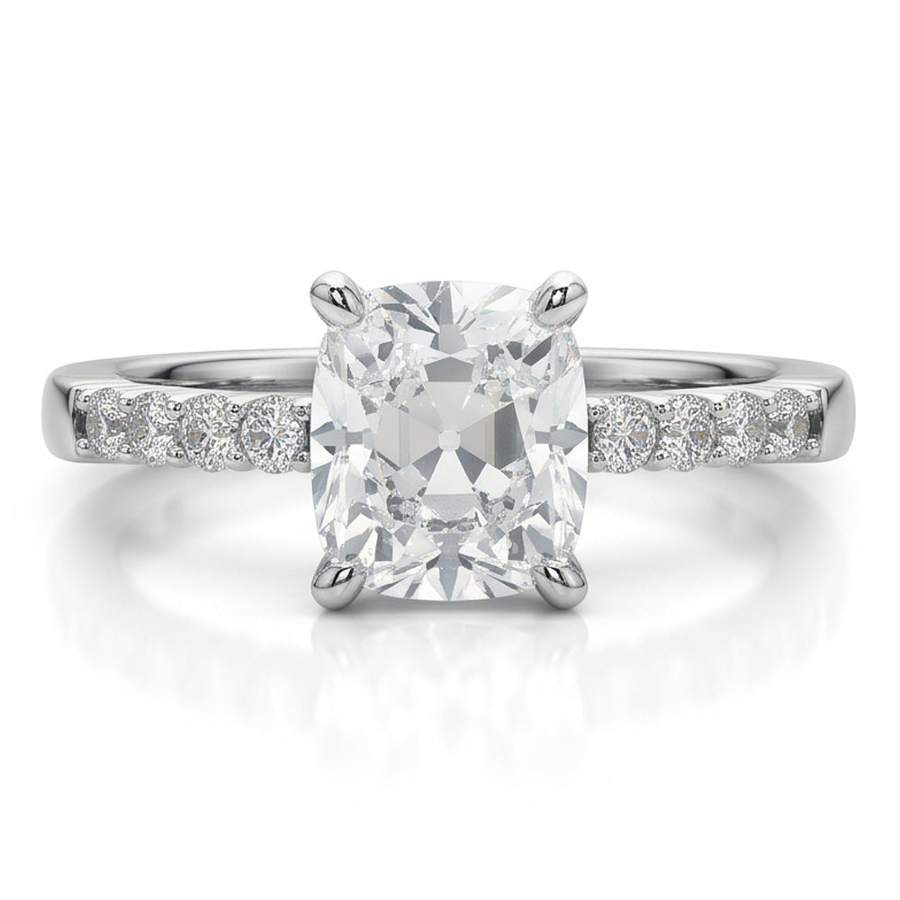 Natural Diamond Ring 6ct - White Gold 14K
