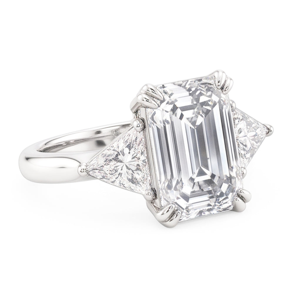 Natural Diamond Ring 7.25ct - White Gold 14K