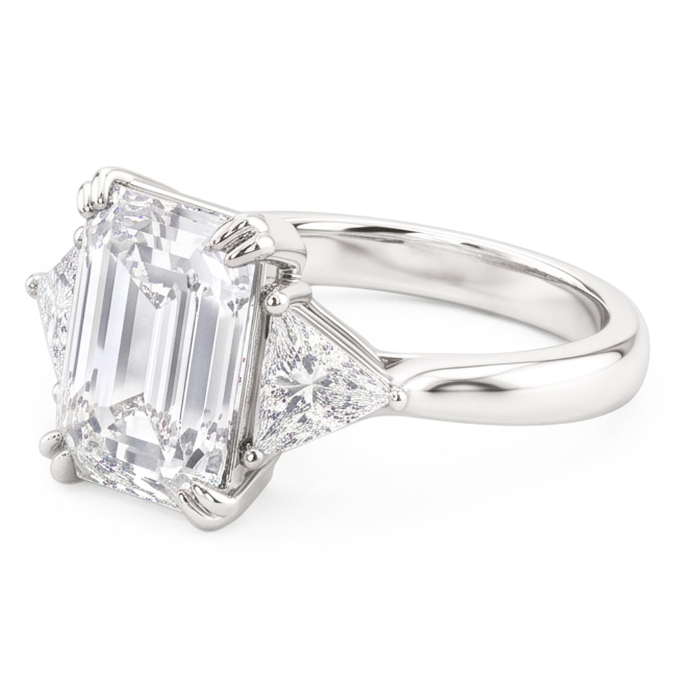 Natural Diamond Ring 7.25ct - White Gold 14K