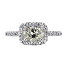  Natural Diamond Round & Oval Old Miner Halo Ring 4.50 Carats Gold Jewelry