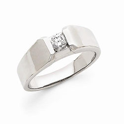 Natural Diamond Solitaire Ring 0.75 Carats White Gold 14K