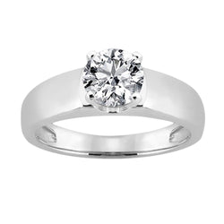 Natural Diamond Solitaire Ring 2.50 Ct. Women Jewelry White Gold 14K