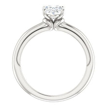 Diamond Solitaire Ring 5 Carats Cathedral Setting White Gold 14K