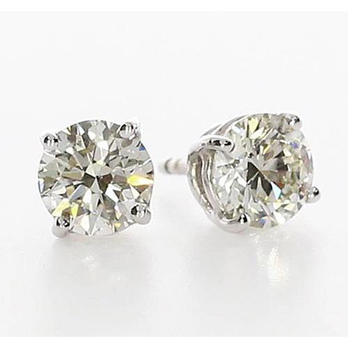 Diamond Studs Earring 1.50 Carats Basket Setting Jewelry
