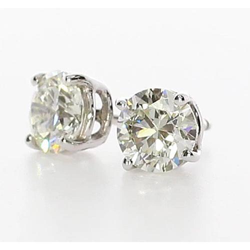 Diamond Studs Earring 1.50 Carats Basket Setting Jewelry