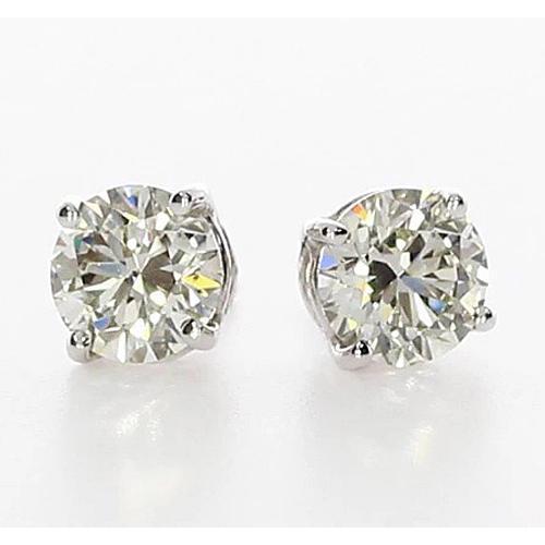 Diamond Studs Earring 1.50 Carats Basket Setting Jewelry