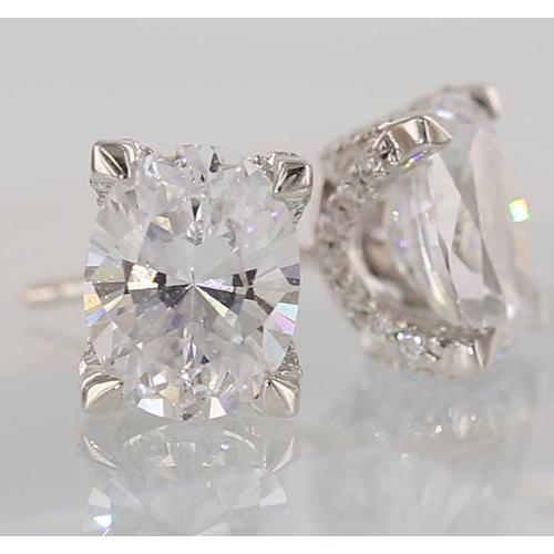 Diamond Studs Earring Oval 2 Carats