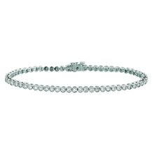 Natural Diamond Tennis Bracelet 3 Carats 14K White Gold