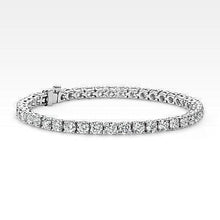 Natural Diamond Tennis Bracelet White Gold 14K 12 Carats