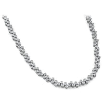 Natural Diamond Tennis Necklace Women Jewelry Gold White 4 Carats