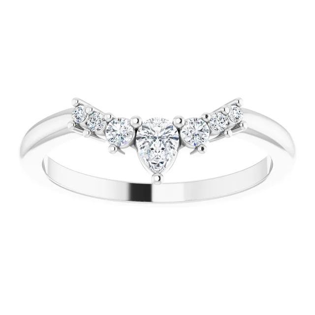Diamond Wedding Anniversary Band 0.75 Carats Women Jewelry