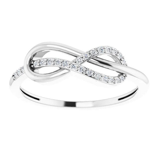 Natural Diamond Wedding Band Infinity 0.50 Carats Ladies Jewelry New