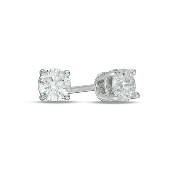 Natural Diamonds Studs Earrings 2.00 Carats White Gold 14K