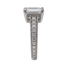 Natural Earth Mined DIAMOND ( NOT LAB GROWN ) Engagement Ring 1.50 Ct. Vintage Style White Gold 14K