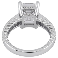 Natural Earth Mined DIAMOND ( NOT LAB GROWN ) Engagement Ring 1.50 Ct. Vintage Style White Gold 14K