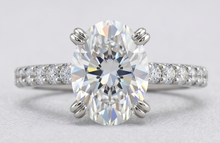 Natural Earth Mined DIAMOND ( NOT LAB GROWN ) Engagement Ring 2.60 Carats Claw Prong Setting White Gold